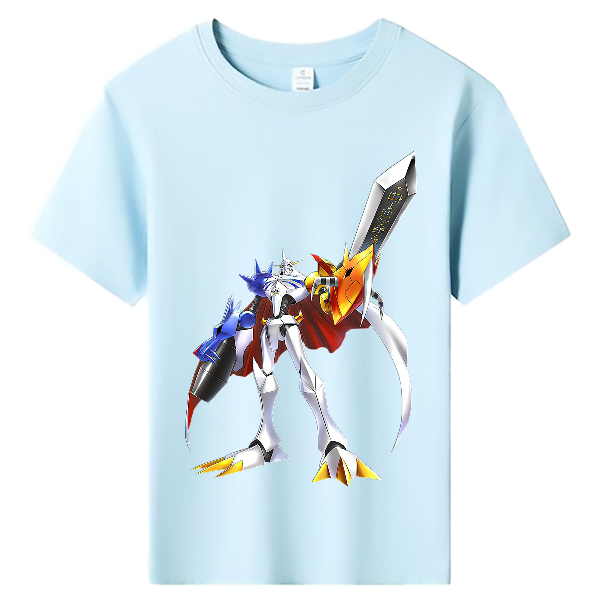 （画像用） Digimon デジタルモンスター/デジモン 綿100％キッズTシャツ（フロントプリント）